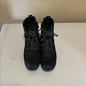 Sorel Emelie Women’s Size 7 Black Lace-Up Tactical Boots